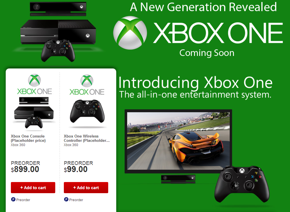 Стала известна цена консоли Xbox One - Изображение 1 Стала известна цена консоли Xbox One - Изображение 1
