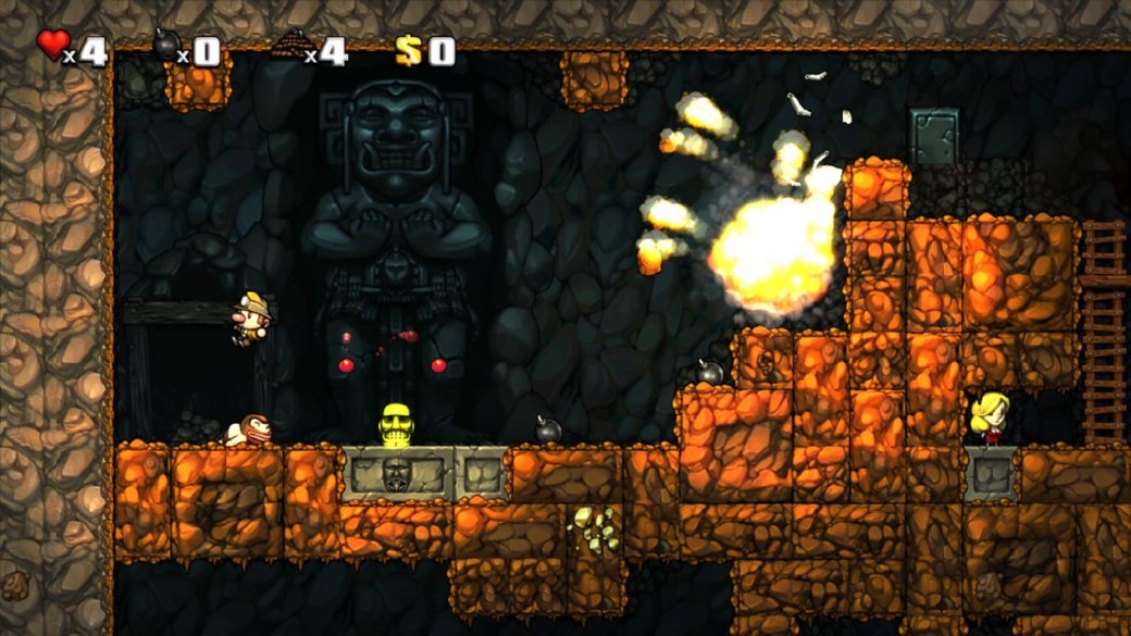 Spelunky для PlayStation уравняли с PC-версией
- Изображение 1 Spelunky для PlayStation уравняли с PC-версией
- Изображение 1