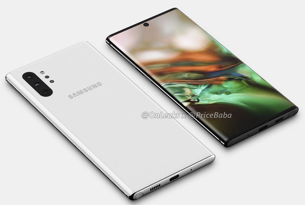 Samsung Galaxy Note 10 Pro: опубликованы рендеры старшей модели флагмана